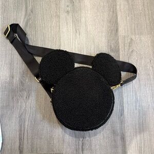 Stoney Clover Lane Black Mickey head Crossbody Bag